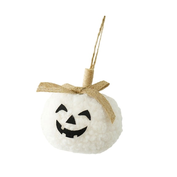 Decoration Pumpkin Face Doll Ornament Flocking Fabric Soft Halloween Decoration For Party Display