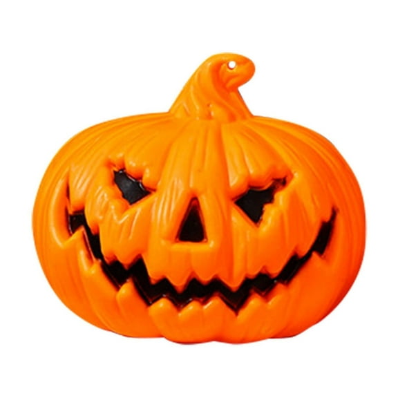 Decoration Pumpkin Light With Led Flickering Technology, Cute Carved Smiley Face Design For Festive Atmosphere, Made Of High-Quality , Indoor Outdoor Use For