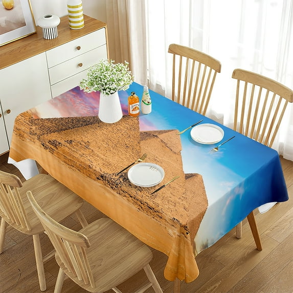 Decoration Room Dining Kitchen Banquet Tablecloth Rectangle Decor Vintage Ethnic Ancient Tablecloth