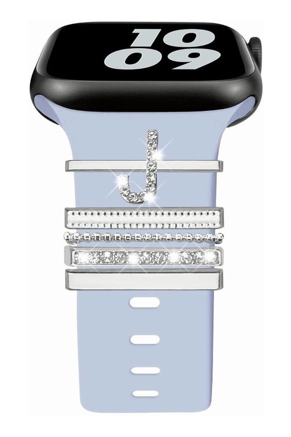 Decoration Trinkets Compatible with Apple Watch Bands 9 8 7 6 5 4 3 2 1 SE Ultra Charms Bands Loops Decorations Diamond Metal Decorative for 20mm 22mm for Samsung Galaxy 6 5 4