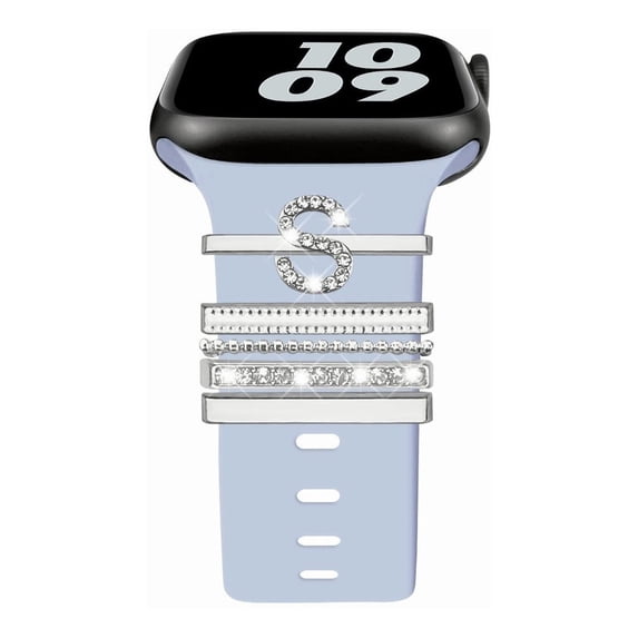 Decoration Trinkets Compatible with Apple Watch Bands 9 8 7 6 5 4 3 2 1 SE Ultra Charms Bands Loops Decorations Diamond Metal Decorative for 20mm 22mm for Samsung Galaxy 6 5 4
