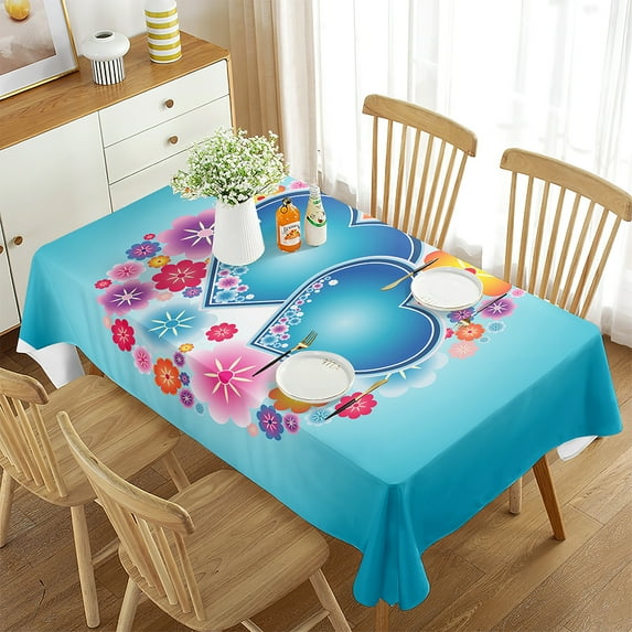 Decoration Wedding Outdoor Kitchen Banquette Room Dining Tablecloth Rectangular Theme tic Purple Pin