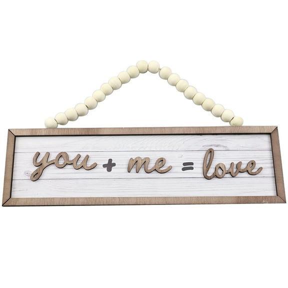 Rustic Wooden Sign for Wedding Decor with Lovely Shape and Chic Colors Multi 1 Piece