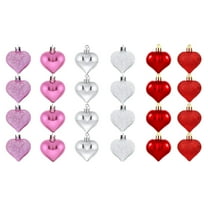 Decoration for Home Decor 24Pcs Valentine Decorations Heart Ornaments Romantic Valentine's Day Gifts