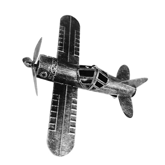 FELTECHELECTR Retro Metal Airplane Model Kit with Sturdy Iron Material for Desktop