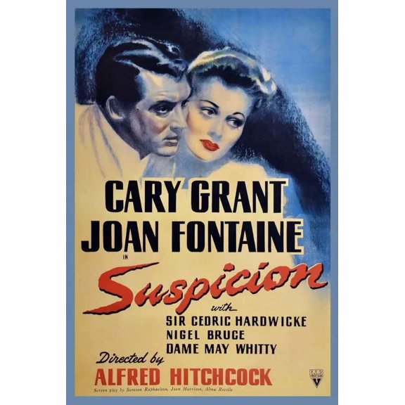 Decoration movie Poster.Home Room Interior design.Suspicion film. 11 x 17 Inch Poster