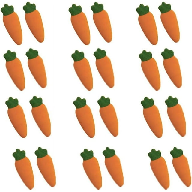 Decorations Edible Molded Sugar Cupcake Cake Topper Carrots, 24 Count ...