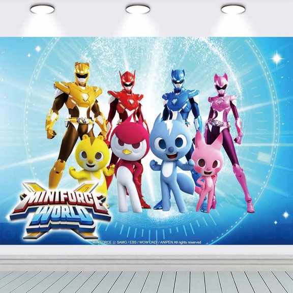 Decorations Miniforce Backdrop Banner Party Supplies Poster Movie Theme Background for Photography Kids Birthday