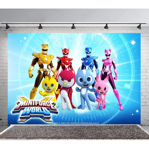 Decorations Miniforce Backdrop Banner Party Supplies Poster Movie Theme Background for Photography Kids Birthday