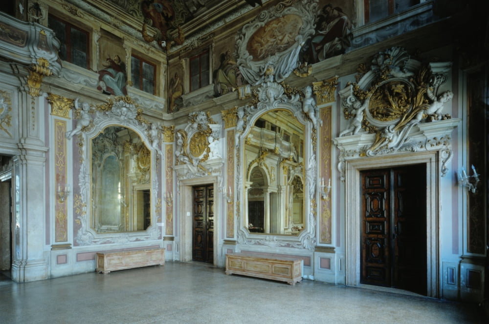 Decorations Of The Ballroom In Ca Zenobio In Venice Canvas Art - (36 x 24)