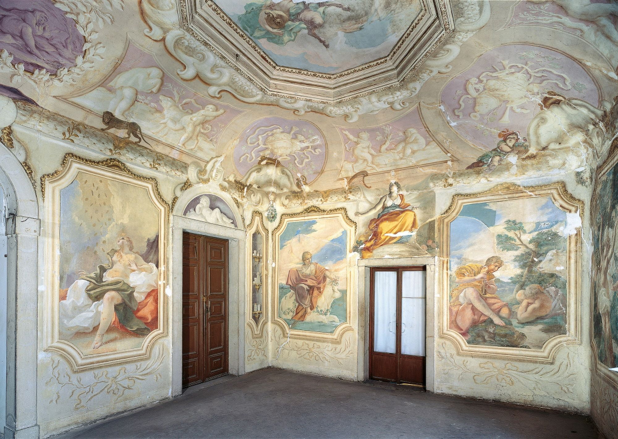 Decorations Of The Barchessa Hall Canvas Art - (36 x 24)