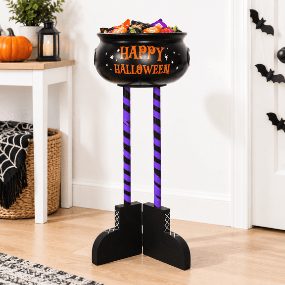 Decorations Outdoor 32" Tall Witch Candy Bowl Stand Holder