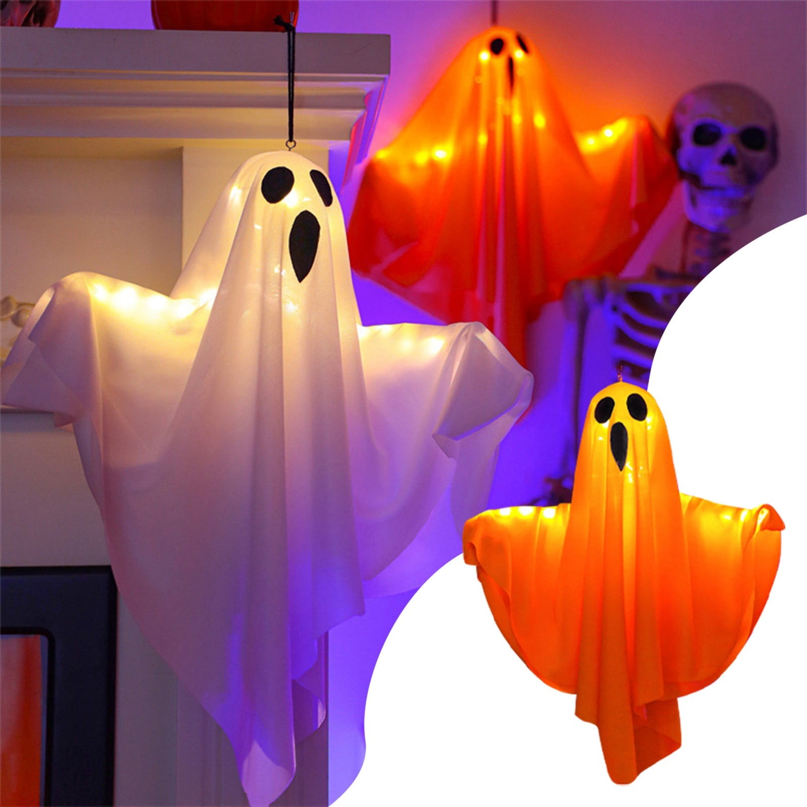 Decorations Outdoor LED Glowing White Hanging Decorations For Indoor