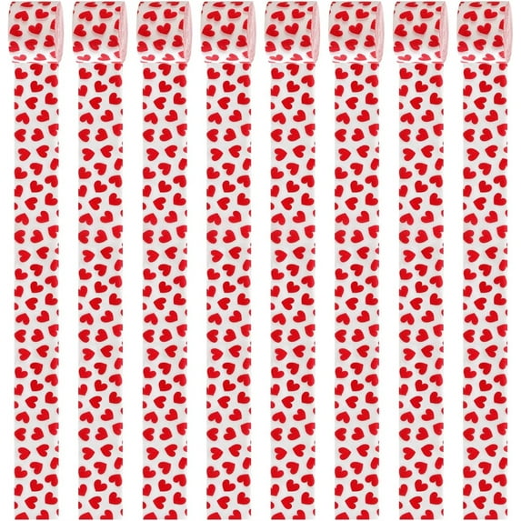 Decorations Streamers Garland,Happon 8 Pack Red Heart Garland Heart Garland Decorations,Valentines Day Decorations,Valentine's Day Party Decorations Supplies