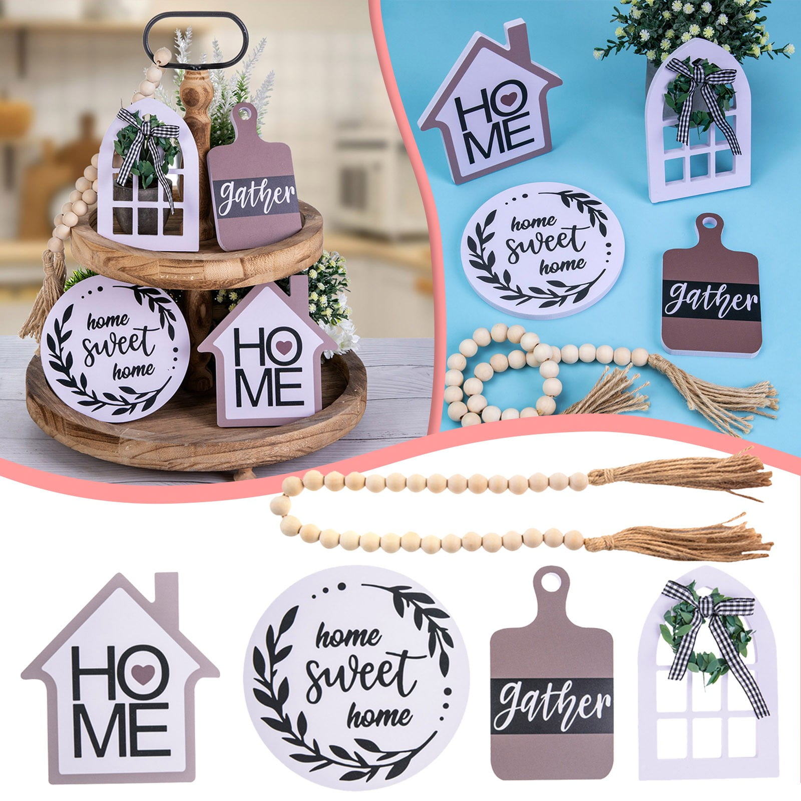 Decorations for The Home Two Tier Stand Metal W1a80a Tray Extra Long