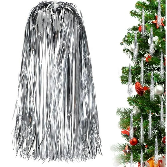 Decorations Tinsel Garland Tinsel,Bexikou 3000 Strands Christmas Tree Foil Fringe Icicles,Christmas Tree Foil Fringe Strands for Christmas Home Hair Decor Holiday Birthday Graduation Supplies