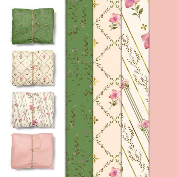 Decorations Tissue Paper, 24 Sheets Orange Green Citrus print Gift Tissue Wrapping Paper for Summer