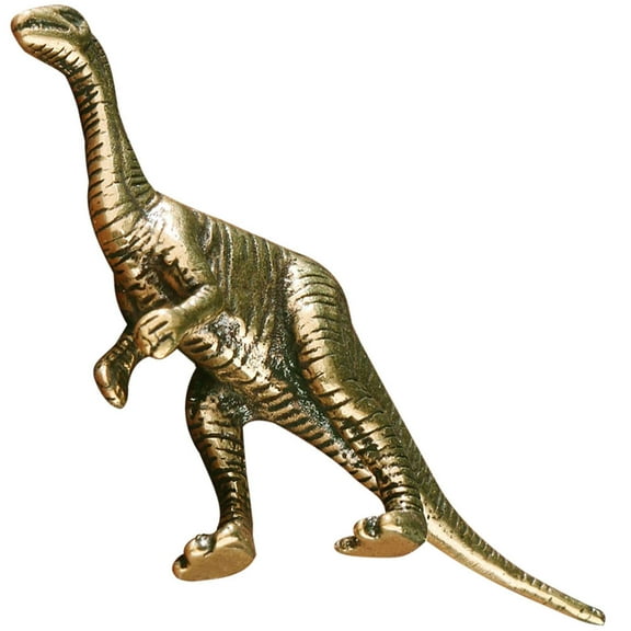 ifundom Dinosaur Figurines Copper Desktop Decoration Retro Style Indoor Decoration 1Pcs