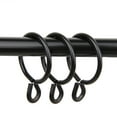 thumbnail image 1 of Decorative 10 Curtain Eyelet Rings 1-3 By 8 Inch Inside Diameter - Black, 1 of 3