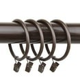 Decorative 10 Curtain Rings With Clips 2-1 By 2 Inch Inside Diameter ...