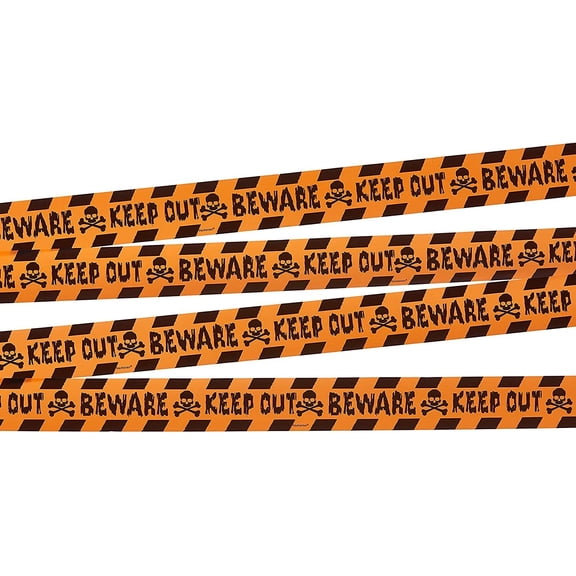 Decorative 100 ft Halloween Keep Out Tape