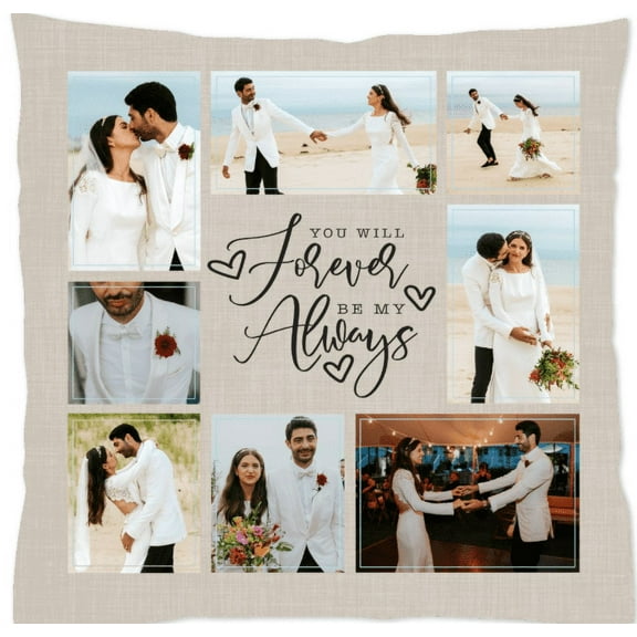 Decorative 18x18 Throw Pillow with Zipper Inset Pillow Bun. Walmart Personalize. Adult, Teen, Unisex