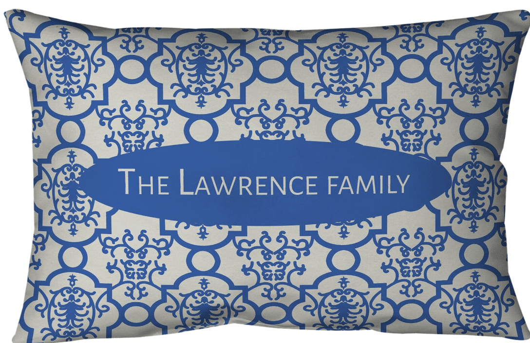 Decorative 20x14 Outdoor Throw Pillow with Zipper and Insert Pillow Bun. Adult, Teen, Tween, Unisex, 1.25lbs.