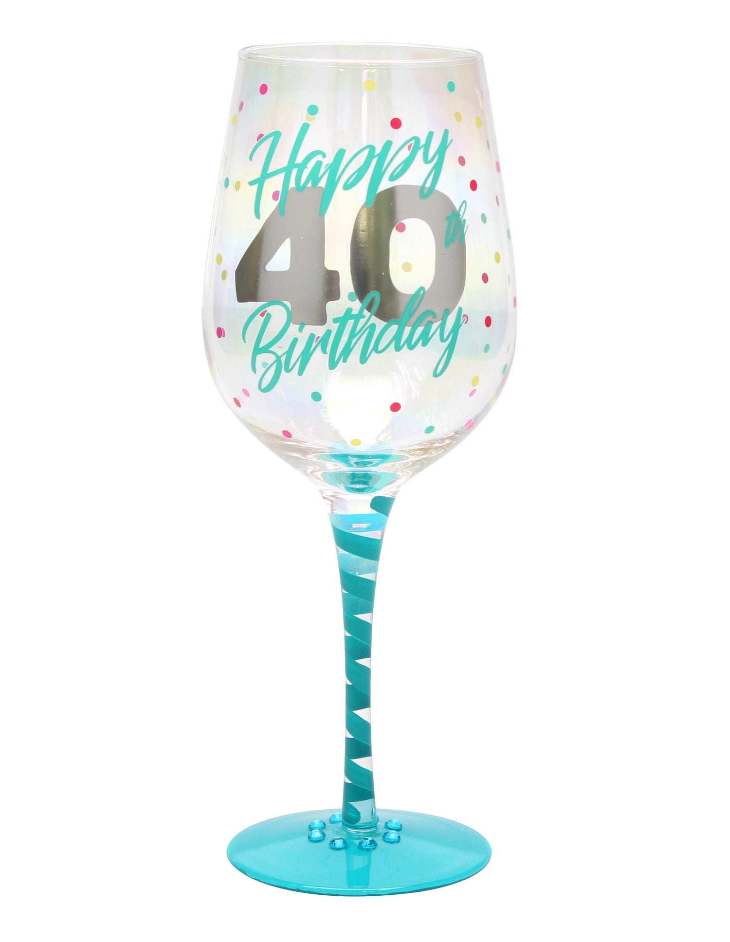 40th birthday clearance glass