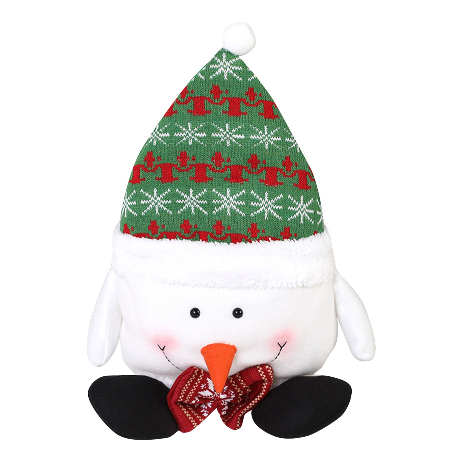 Decorative Accents Christmas Throw Pillow Soft Cute Santa /Snowman