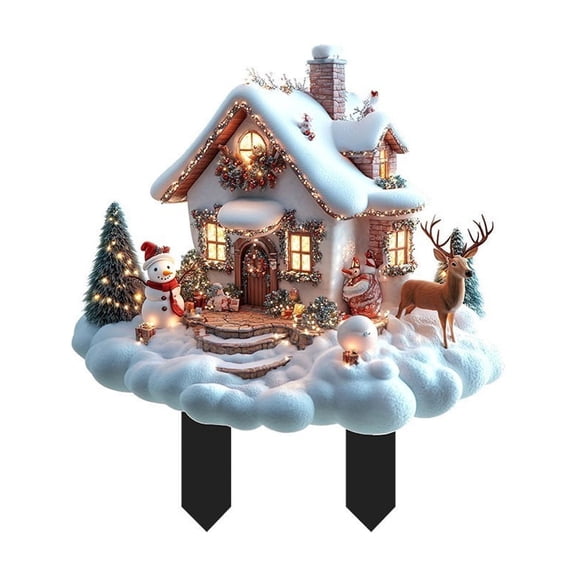 Decorative Acrylic Garden Stake with Wooden Ground Plug – Eye-Catching Flower Design for Yard, Garden, and Outdoor Spaces, Perfect for Home and Gift Giving