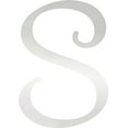 thumbnail image 1 of Decorative Acrylic Letter, Custom Blank S Script, 8'' Tall Clear Alphabet, 1 of 5