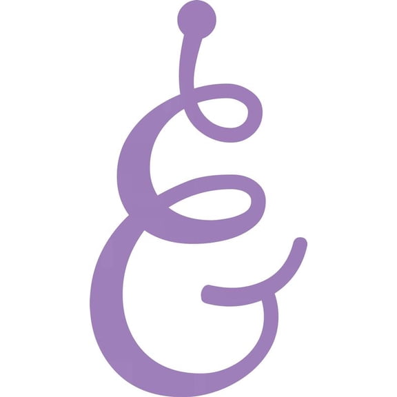 Decorative Acrylic Letter, Custom Blank & Script, 10'' Tall Lavender Alphabet