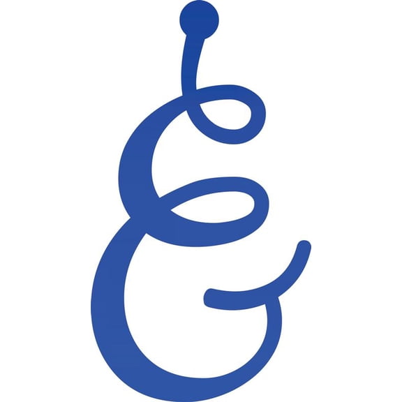 Decorative Acrylic Letter, Custom Blank & Script, 8'' Tall Transparent Dark Blue Alphabet