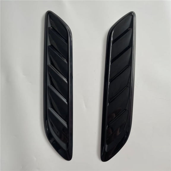 Decorative Air Flow Intake Hood Scoop Vent Bonnet Cover Universal Glossy Black