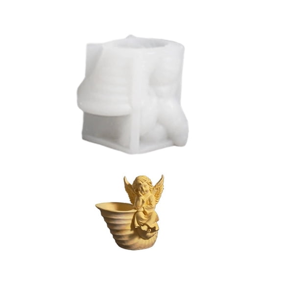 Figurine Angelic Sturdy Silicone Squeeze Mould Set Craft Supplies for Kids Creativity and Home Decoration Enhancement