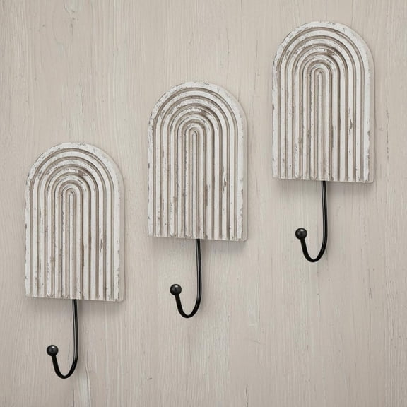 Decorative Arch Shaped Wall Hooks, Boho Coat Hooks for Clothing Towels Bags Bathroom Home Decoration