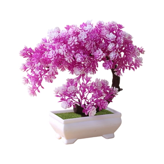 Decorative Artificial Potted Plants for Indoor Home & Office Decor, Natural-Looking Flowers with Flexible Branches and Stable Base, Maintenance-Free for Living Room & Dining Space