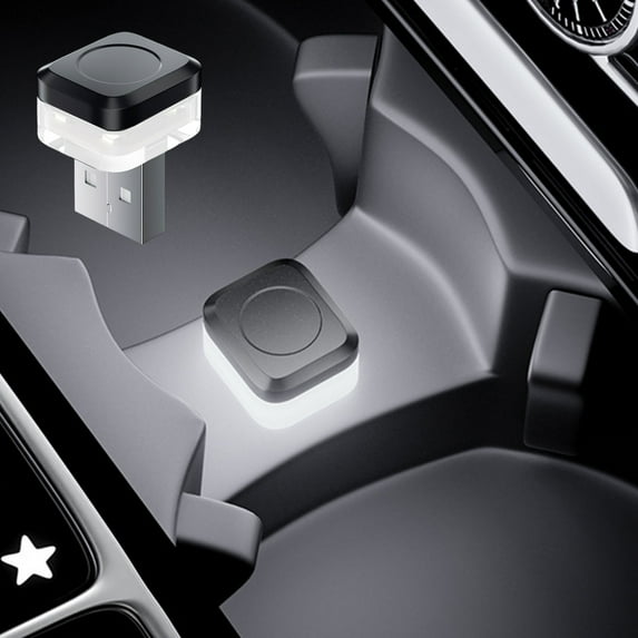 Decorative Automotive Ambient Lighting, USB Powered Interior Decor, Colorful Mood Light Options, Car Cabin Enhancement