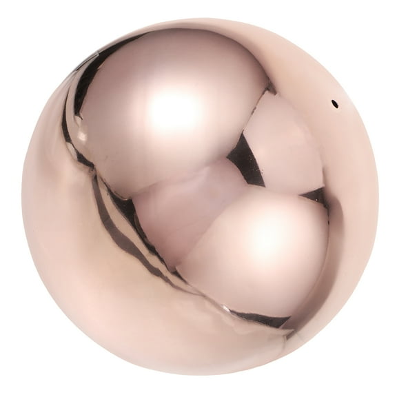 OFFIGAM Durable Rose Gold Stainless Steel Garden Gazing Globe Decorative Reflective Ball for Various Occasions 10 Inch