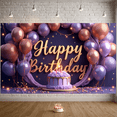 thumbnail image 1 of Decorative Balloons Banner Cake Design Party Backdrop Celebration Banner for Birthday Party Indoor Decoration Photo Shoot, 1 of 9