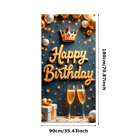 Decorative Balloons Banner Gift Box Sparkling Drink for Birthday Celebration Indoor Party Event Decoration