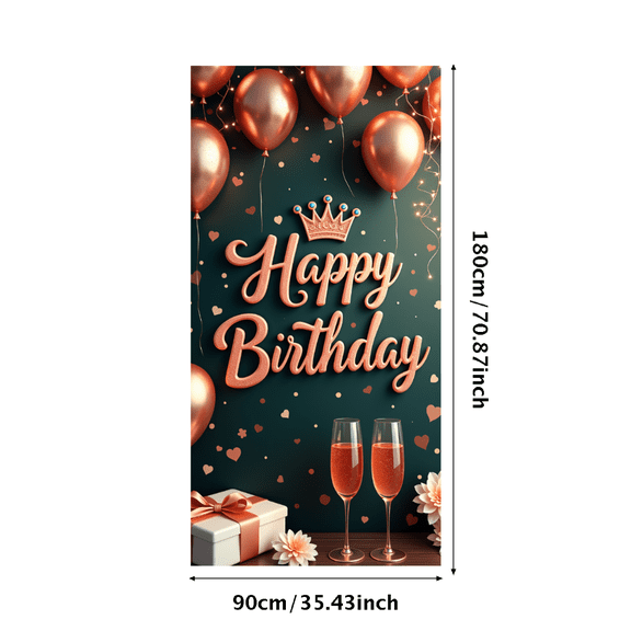 Decorative Balloons Banner Gift Box Sparkling Drink for Birthday Celebration Indoor Party Event Decoration