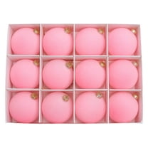 Decorative Balls 12Pcs Velvet Flocked Christmas Ball Ornaments 6cm Hanging Tree Decorations White Rkxzt