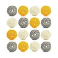 thumbnail image 1 of Decorative Balls for Bowl Centerpiece,16PCS Large Rattan Balls 2.8 Inch Yellow Wicker Balls Decorat, 1 of 4