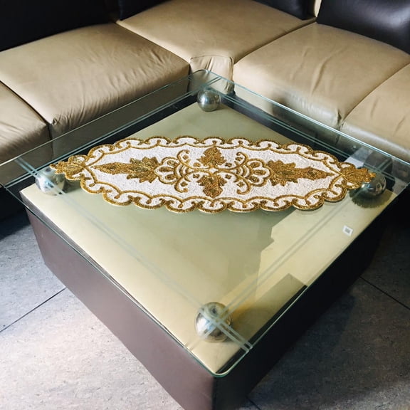 Decorative Beaded Table Runner for Christmas Decoration