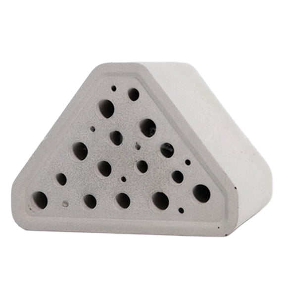 Decorative Bees Habitat Garden Decoration With Smooth Nesting Tunnels Waterproof Concrete Bees Hotel Easy to Use