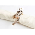 thumbnail image 1 of Decorative Bejeweled Animals Desig Napkin Rings - Set of 4 (Gold Leopard), 1 of 4