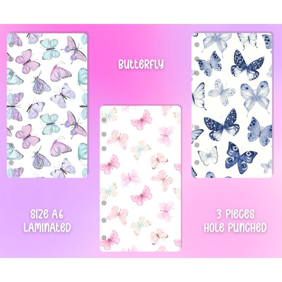 Decorative Binder Dashboards A6 - 3pcs