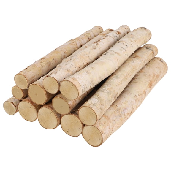 Decorative Birch Logs 12 Pcs (0.8"-1.6") Indoor Outdoor DIY Crafts and Mantel Decor