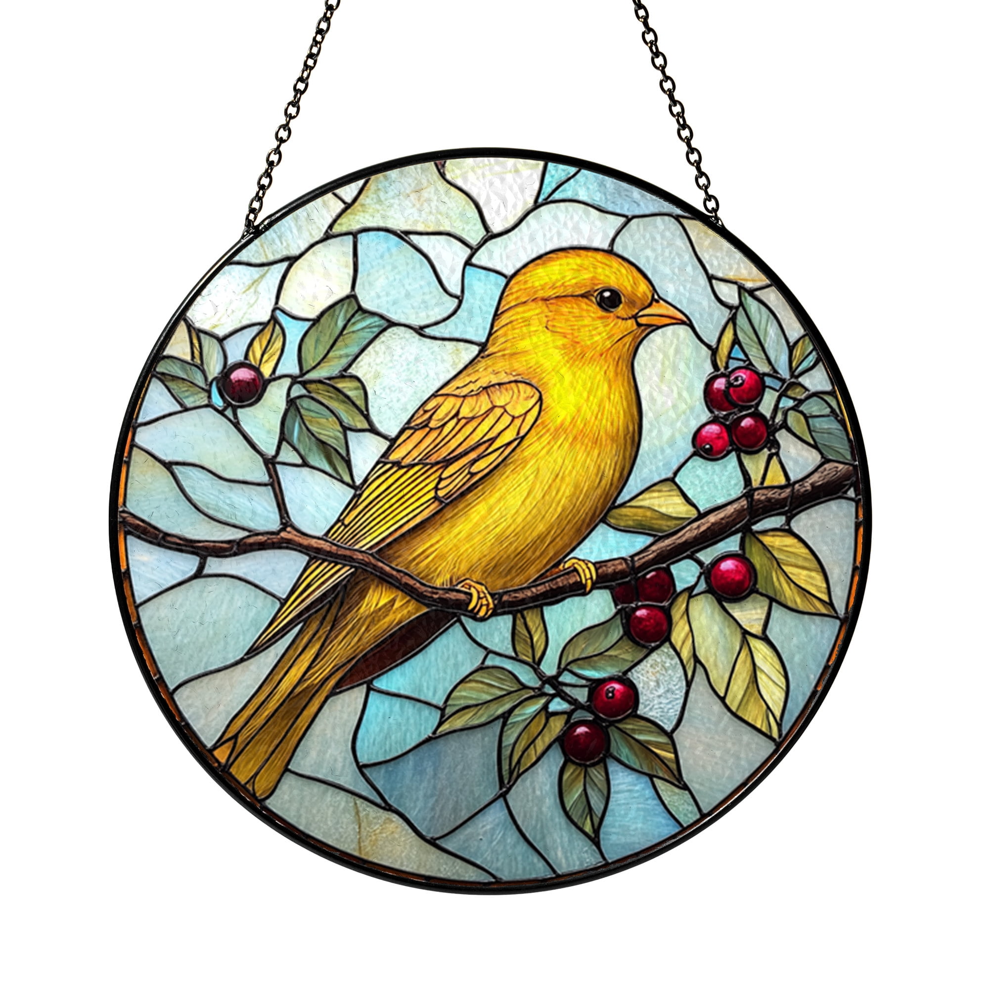 Decorative Bird Glass Style Suncatcher – Blue Sky Window Art - Walmart.com